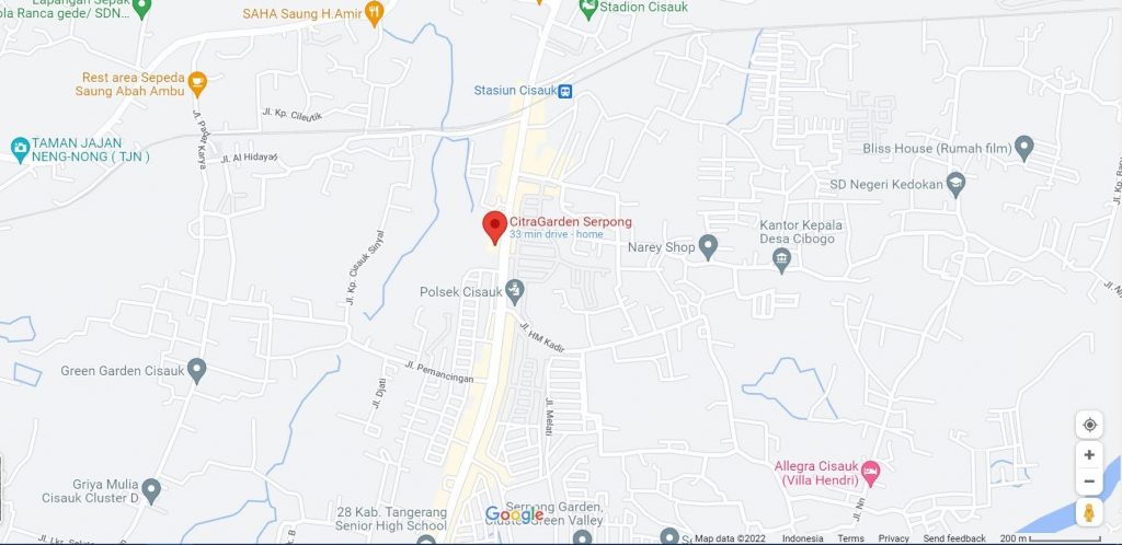 Lokasi Citra Garden Serpong